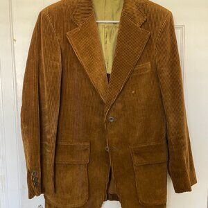 Vintage Dark Acedemia Corduroy Blazer Sz 36 R